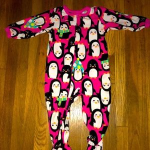So cute! Footie PJs with penguins!